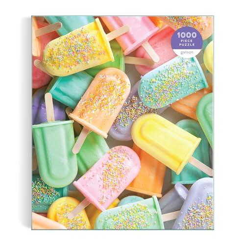 Galison 9780735381568 ICY Treats – 1000-teiliges Puzzle mit Einer Pastell-Collage aus gefrorenen Leckereien, perfekt für den Sommer von Galison