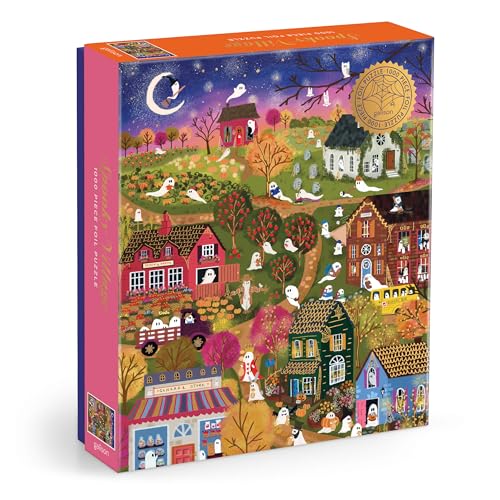 Joy Laforme Spooky Village 1000 Piece Foil Puzzle Joy Laforme Spooky Village 1000 Piece Foil Puzzle von Galison