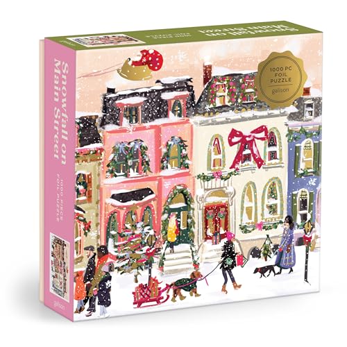 Snowfall on Main Street 1000 Piece Foil Puzzle Snowfall on Main Street 1000 Piece Foil Puzzle von Galison