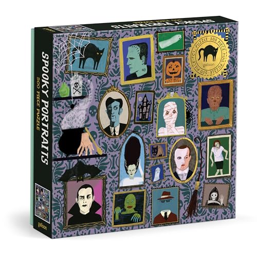 Spooky Portraits Foil Puzzle: 500 Pieces von Galison