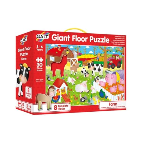 Galt Toys, Giant Floor Puzzle - Farm, Floor Puzzles for Kids, Ages 3 Years Plus von Galt