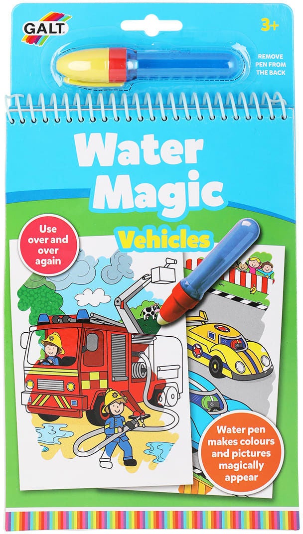 Galt Malbuch Water Magic Fahrzeuge von Galt