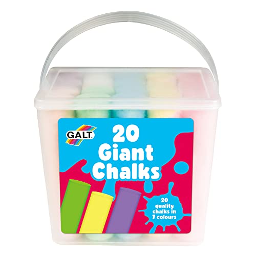 Galt Toys, 20 Giant Chalks, Pavement Chalk for Kids, Ages 3 Years Plus von Galt