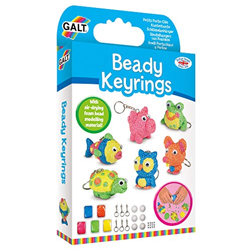 Galt Toys, Beady Keyrings, Craft Kit for Kids, Ages 6 Years Plus von Galt