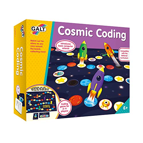 Galt Toys, Cosmic Coding Game, Learn to Code Board Game, Ages 6 Years Plus, 2-4 Players von Galt