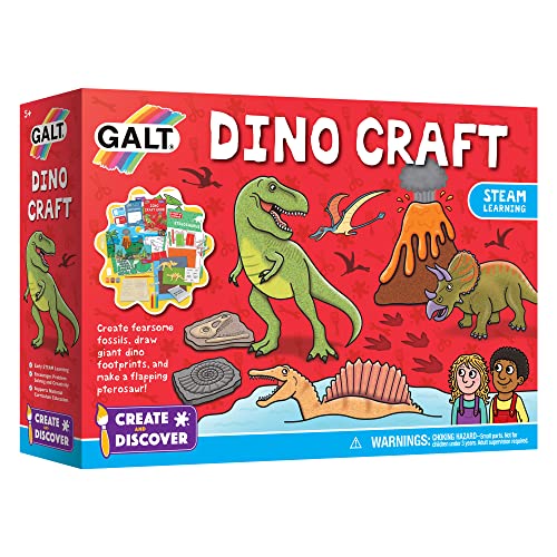 Galt Toys, Create and Discover - Dino Craft, Craft Kits for Kids, Ages 5 Years Plus von Galt