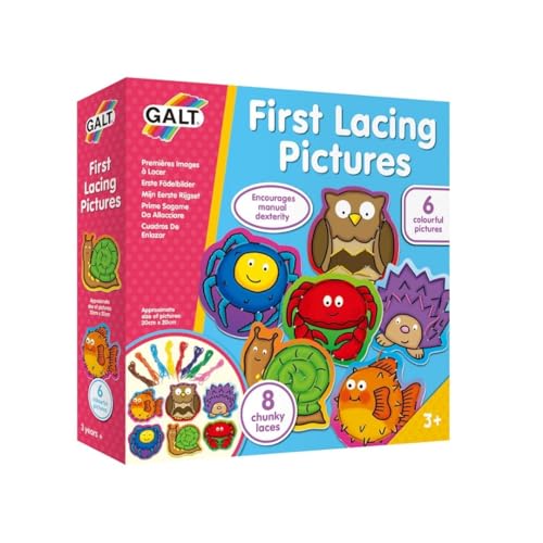 Galt Toys, First Lacing Pictures, Threading Toy, Ages 3 Years Plus von Galt