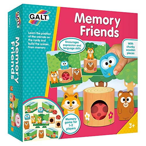 Galt Toys, Memory Friends, Wooden Memory Game for Kids, Ages 3 Years Plus von Galt