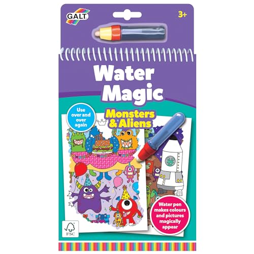 Galt Toys Water Magic Monster und Aliens - Wiederverwendbares Malbuch für Kinder - Ab 3 Jahren Galt Toys Water Magic Monster und Aliens - Wiederverwendbares Malbuch für Kinder - Ab 3 Jahren von Galt