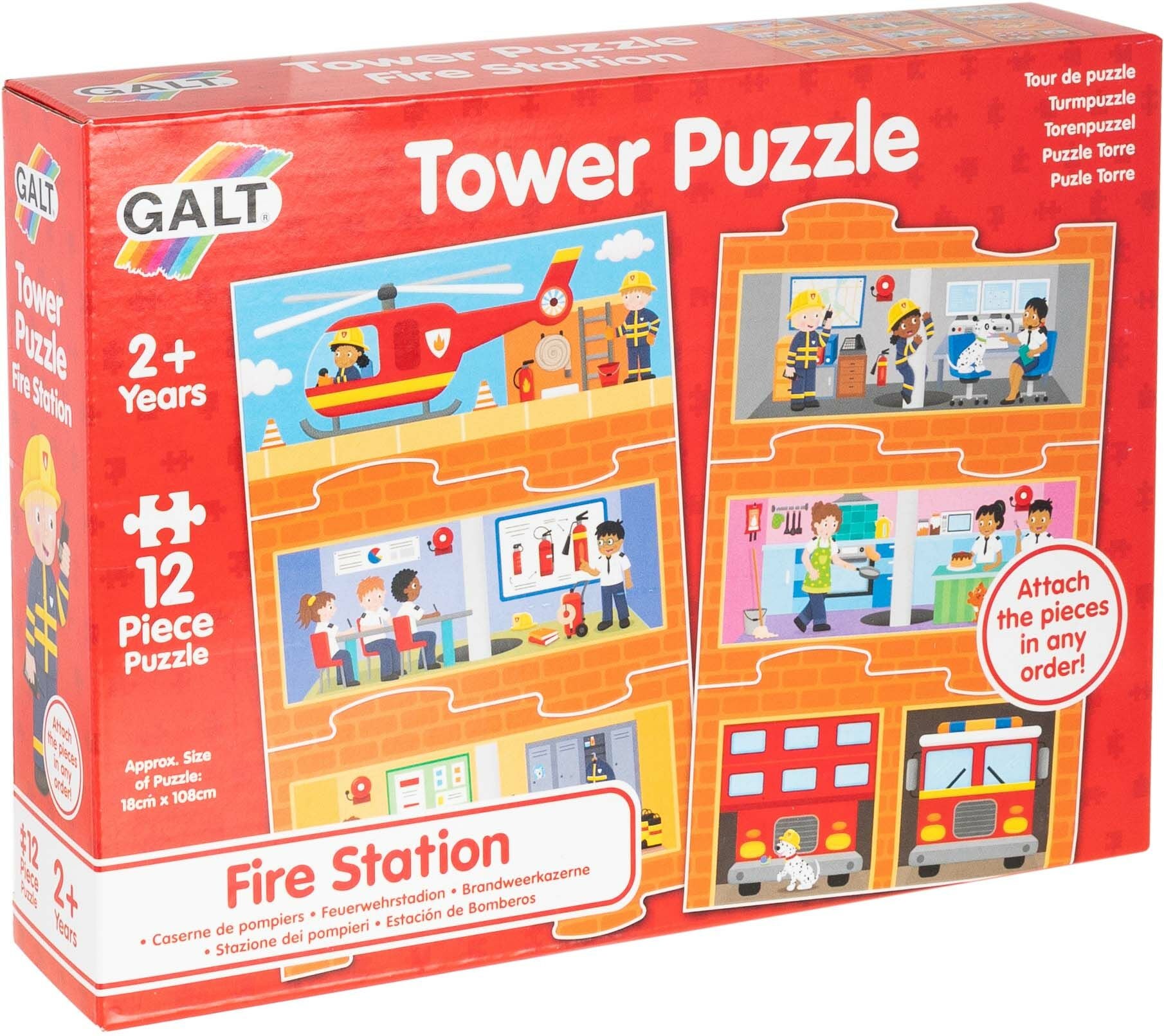 Galt Turmpuzzle Feuerwache 12 Teile von Galt