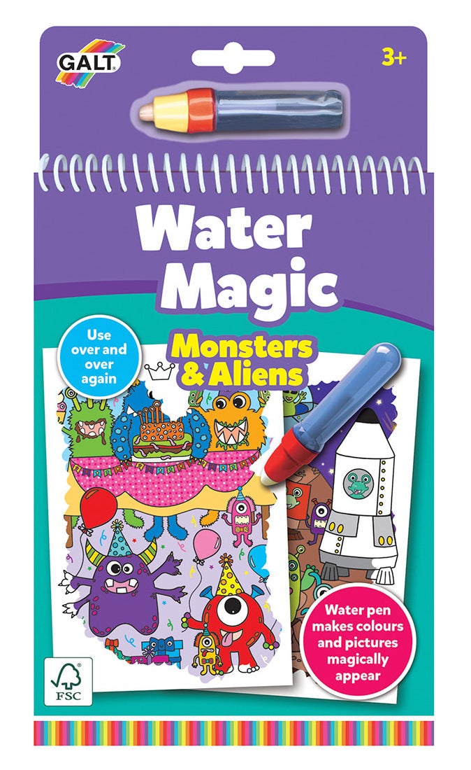 Galt Water Magic Malbuch Monster und Aliens von Galt