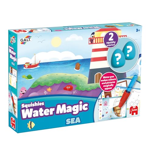 Galt - Water Magic Squishies Ozean - Wiederverwendbares Malbuchset mit Wasserstift & Überraschungsfiguren – für Kinder ab 3 Jahren Galt - Water Magic Squishies Ozean - Wiederverwendbares Malbuchset mit Wasserstift & Überraschungsfiguren – für Kinder ab 3 Jahren von Galt