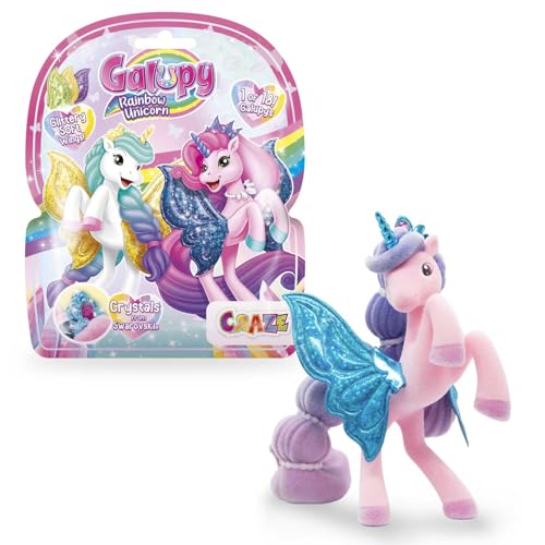 Galupy Rainbow Unicorn - Einhorn Spielzeug zu Sammeln, Einhorn Figuren mit Glitzerflügeln & Swarovski Kristal Galupy Rainbow Unicorn - Einhorn Spielzeug zu Sammeln, Einhorn Figuren mit Glitzerflügeln & Swarovski Kristal von Galupy