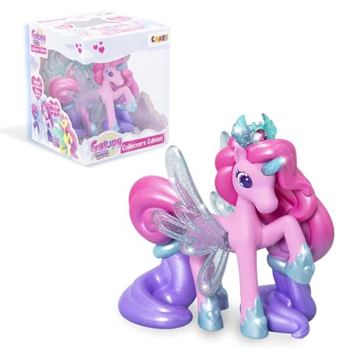 Galupy - Rainbow Unicorn Collector Edition Leia - Einhorn Spielzeug zu Sammeln, Einhorn Figuren mit Glitzerflügeln & Swarovski Kristal von Galupy