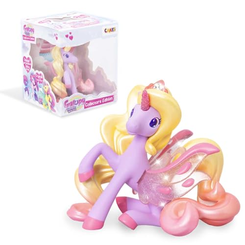 Galupy Rainbow Unicorn Collector Edition Sweety - Einhorn Spielzeug zu Sammeln, Einhorn Figuren mit Glitzerflügeln & Swarovski Kristal von Galupy