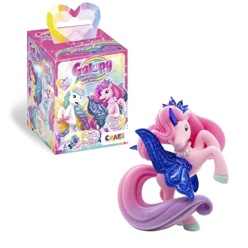 Galupy Unicorn Rainbow - Einhorn Spielzeug zu Sammeln, Einhorn Figuren mit Glitzerflügeln & Swarovski Kristal von Galupy