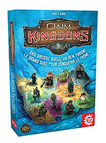 Game Factory 646269 Claim Kingdoms, das große Duell um den Thron! Legespiel für 2 Personen, Gesellschaftsspiel von Game Factory