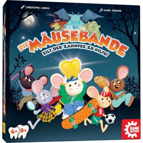 Game Factory 646058 Die Mäusebande, kooperatives Kinderspiel, Familienspiel, Merkspiel, Memospiel für Kinder ab 4 und 6 Jahren von Game Factory