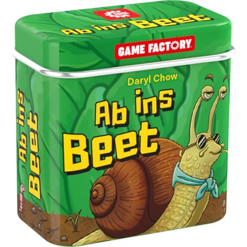 Game Factory 646060 Ab ins Beet, taktisches Legespiel, Mini-Spiel in handlicher Metalldose, einfaches Reisespiel für Erwachsene und Kinder ab 8 Jahren von Game Factory