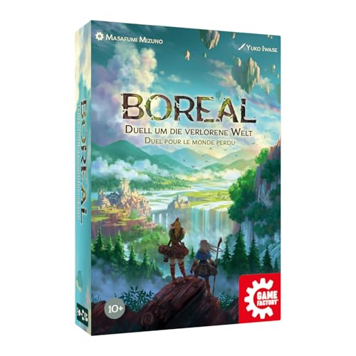 Game Factory 646081 Boreal, Duell um die verlorene Welt, Kartenspiel für Erwachsene und Kinder ab 10 Jahren, Brettspiel für 2 Personen von Game Factory