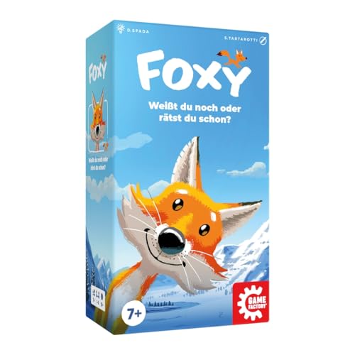 Game Factory 646083 Foxy, Fluffy Animals, tierisches Merkspiel ab 7 Jahren, Familienspiel für 1-5 Personen, Kartenspiel, Gesellschaftsspiel von Game Factory