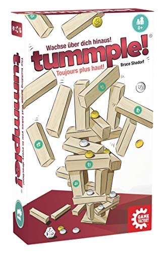 Game Factory 646183 tummple!, strategisches Stapelspiel für Kinder und Erwachsene, wachse über dich hinaus von Game Factory