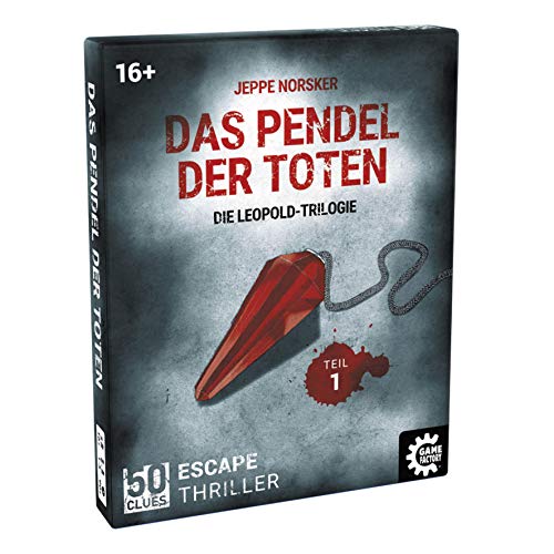 Game Factory 646256 50 Clues-Das Pendel der Toten, Escape-Thriller zum Mitspielen und Rätseln, Exitgame, Rätselspiel Krimispiel, Leopold Trilogie, Teil 1 von Game Factory