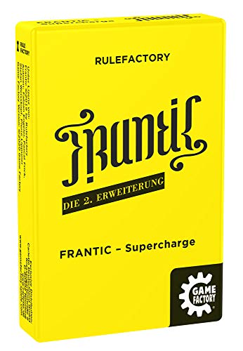 Game Factory 646259 Frantic Supercharge, Kartenspiel, 2. Erweiterung, Gelb von Game Factory