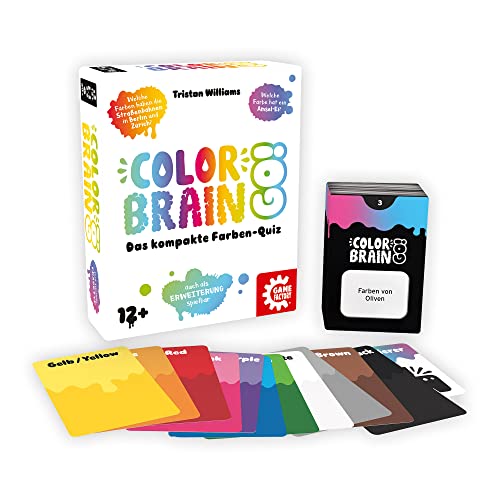 Game Factory 646294 Color Brain Go!, das kompakte Farbenquiz, Erweiterung, Quizspiel für 2 bis 6 Spieler, ab 12 Jahren von Game Factory
