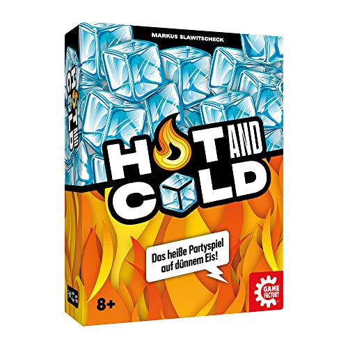 Game Factory 646296 Hot and Cold, das heiße Partyspiel auf dünnem Eis, für 3 bis 8 Spieler, für Erwachsene und Kinder ab 8 Jahren von Game Factory