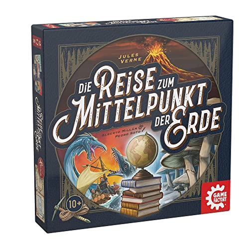 Game Factory 646304 Die Reise zum Mittelpunkt der Erde, Kartenspiel, ab 10 Jahren, Flip & Write Spiel von Game Factory