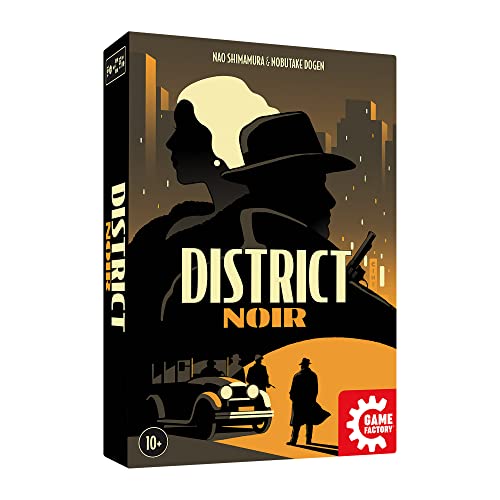 Game Factory 646319 District Noir, Kartenspiel für Erwachsene und Kinder ab 10 Jahren, Kartenduell für 2 Spieler von Game Factory