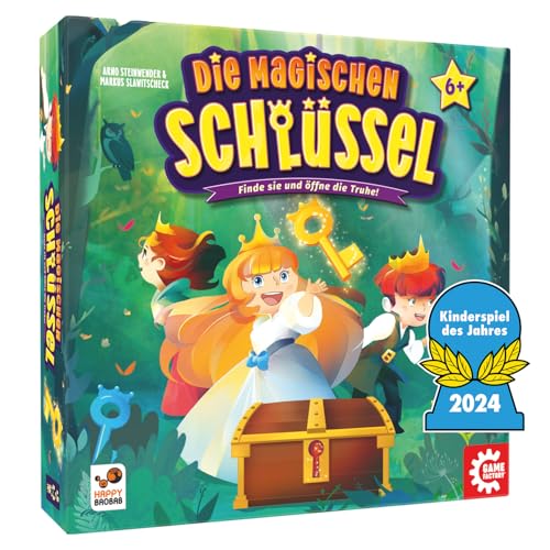 Game Factory 646323 Die Magischen Schlüssel, Zauberhaftes Würfelspiel für Kinder ab 6 Jahren, Familienspiel für 2-4 Spieler, Kinderspiel des Jahres 2024 von Game Factory