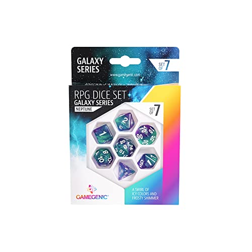 Gamegenic, Galaxy Series - Neptune - RPG Dice Set von Gamegenic