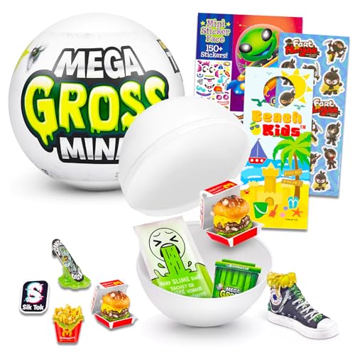 Game Party Zuru 5 Surprise Mini Brands Mega Gross Minis Mystery Set, Überraschungsspielzeug, Mini-Spielzeug, Geheimnisse, Packung mit Aufklebern und mehr (Mini-Spielzeug, Sammelspielzeug) von Game Party