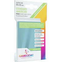 ASMODEE GGS10051 Gamegenic PRIME Standard American-Sized Sleeves - 50 klare Kartenschutzhüllen, 59 x 91 mm von Gamegenic