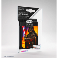 ASMODEE GGS15029 Star Wars: Unlimited Art Sleeves - Darth Vader 60 Stück + 1 transparente Hülle von Gamegenic