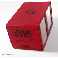 ASMODEE GGS20164 Gamegenic Star Wars: Unlimited Double Deck Pod - Red von Gamegenic