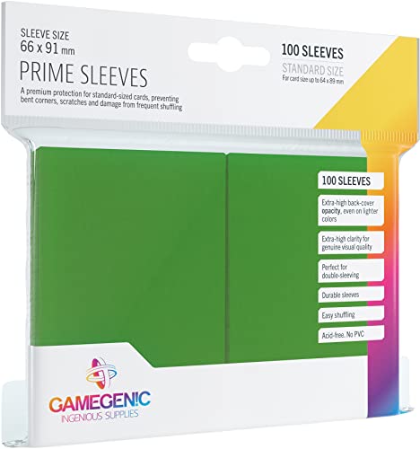 Gamegenic, PRIME Sleeves Green, Sleeve color code: Gray von Gamegenic