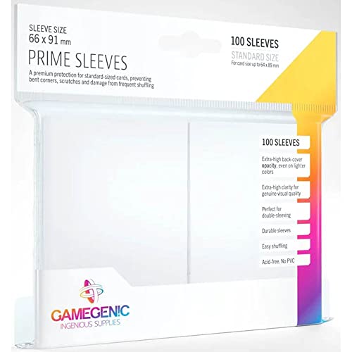 Gamegenic, PRIME Sleeves White, Sleeve color code: Gray von Gamegenic