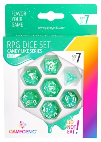 Gamegenic, Candy-like Series - Mint - RPG Dice Set von Gamegenic