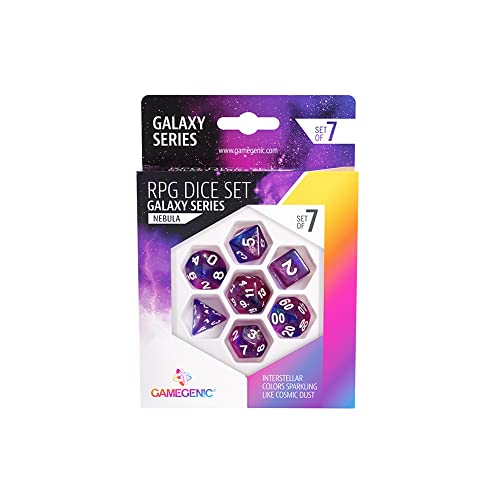 Gamegenic, Galaxy Series - Nebula - RPG Dice Set von Gamegenic