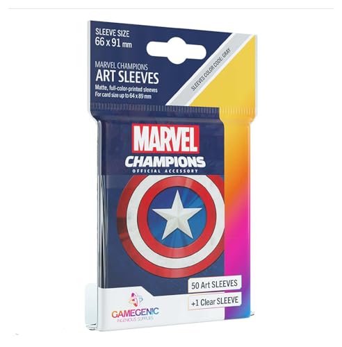 Gamegenic, MARVEL CHAMPIONS sleeves - Captain America, Sleeve color code: Gray von Gamegenic