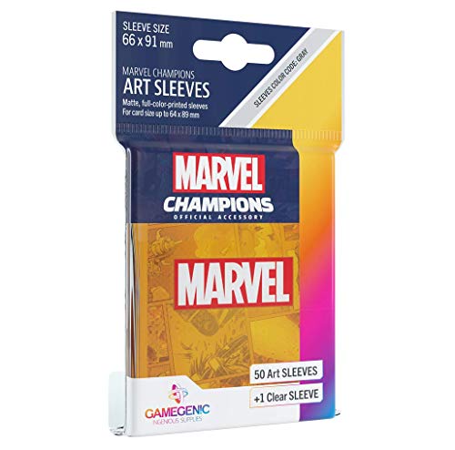 Gamegenic, MARVEL CHAMPIONS sleeves - Marvel Orange, Sleeve color code: Gray von Gamegenic