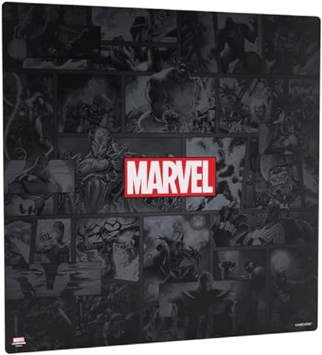 Gamegenic, Marvel Champions Game Mat XL - Marvel Black von Gamegenic