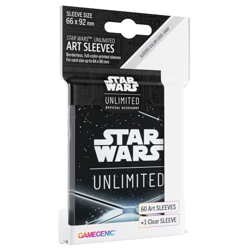 Gamegenic, Star Wars: Unlimited Art Sleeves –Card Back Black, Sleeve color code: Gray von Gamegenic