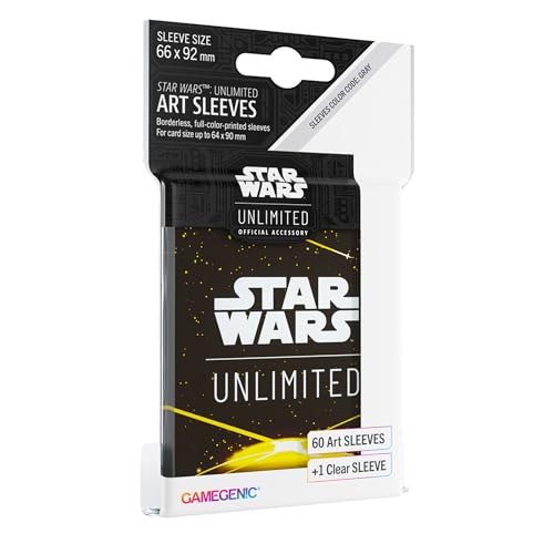 Gamegenic, Star Wars: Unlimited Art Sleeves – Card Back Yellow, Sleeve Color Code: Gray von Gamegenic