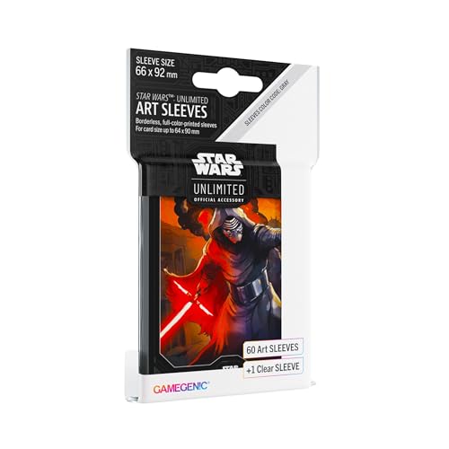 Gamegenic, Star Wars: Unlimited Art Sleeves – Kylo Ren, Sleeve Color Code: Gray von Gamegenic