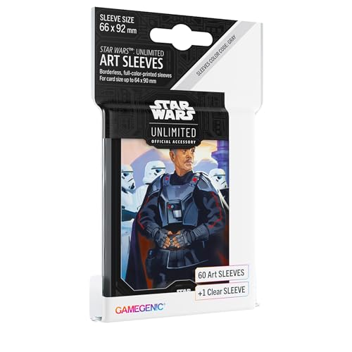 Gamegenic, Star Wars: Unlimited Art Sleeves – Moff Gideon, Sleeve Color Code: Gray von Gamegenic