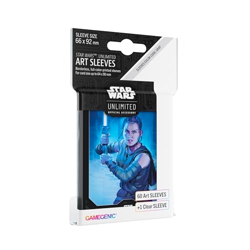 Gamegenic, Star Wars: Unlimited Art Sleeves – Rey, Sleeve Color Code: Gray von Gamegenic